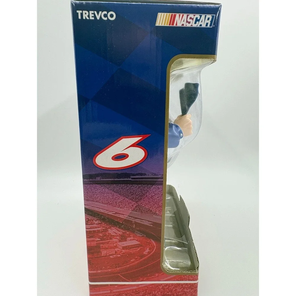 NASCAR #6 AAA Racing Santa Figurine Trevco Mark Martin Christmas Fan Collectible